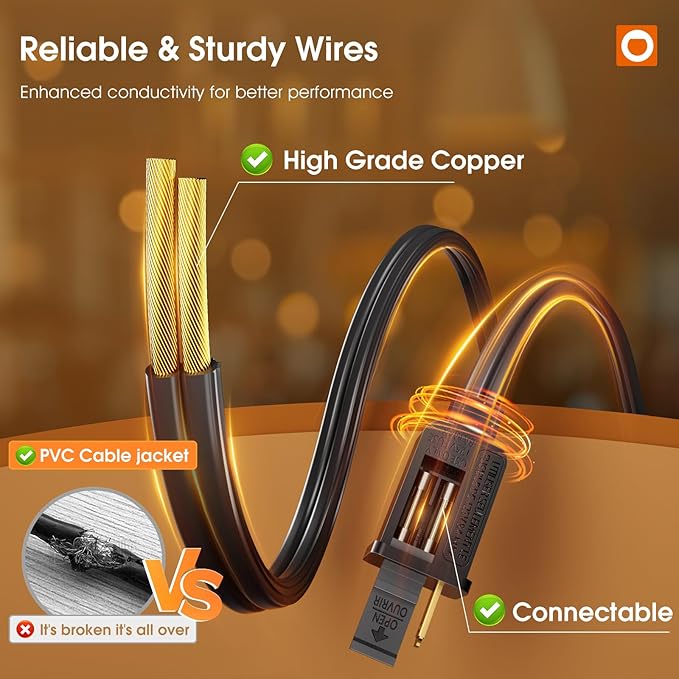 addlon 48FT(2FT Space) LED Outdoor String Lights with 24 Edison Shatterproof Bulbs, Heavy-Duty and Weatherproof Strand, Commercial Grade Patio Lights, Decorative for Garden or Patio, Black