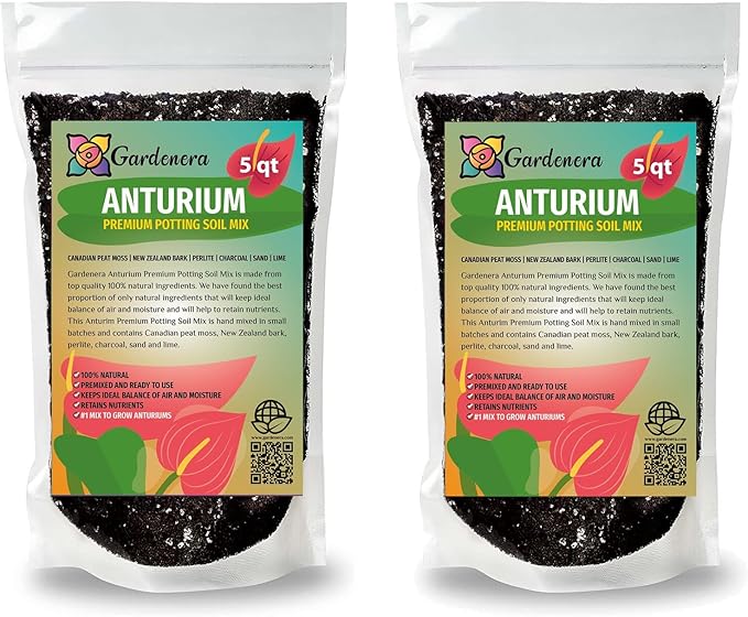 Anthurium Potting Mix - Crafted for Superior Performance and Colorful Blooms - 10 QUARTS