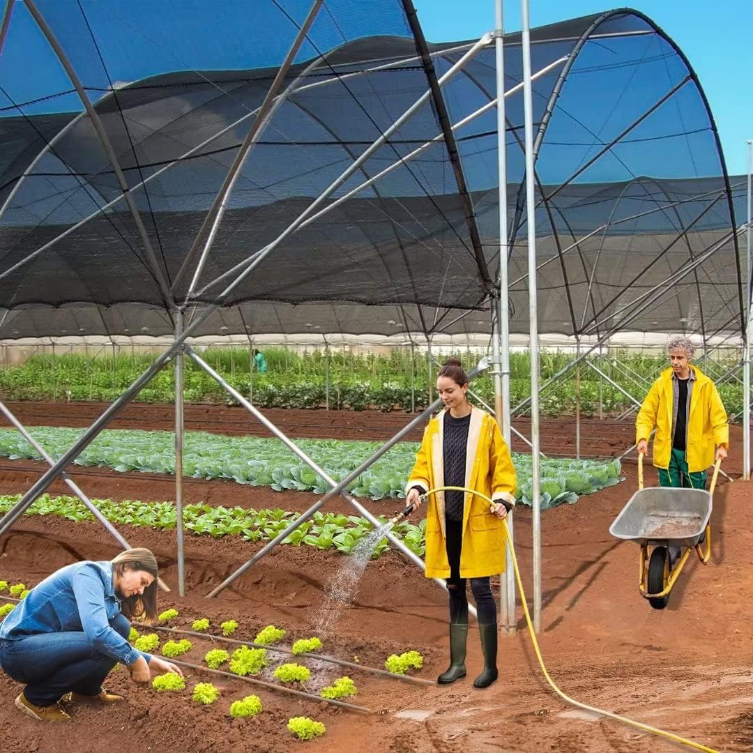 20 x 20 FT Shade Cloth for Plants Greenhouse, 40% Sunblock Shade Sails -for Garden Outdoor Pergola Patio Lawn Plant Kennel Chicken Coop Easier to Hang Net Cover