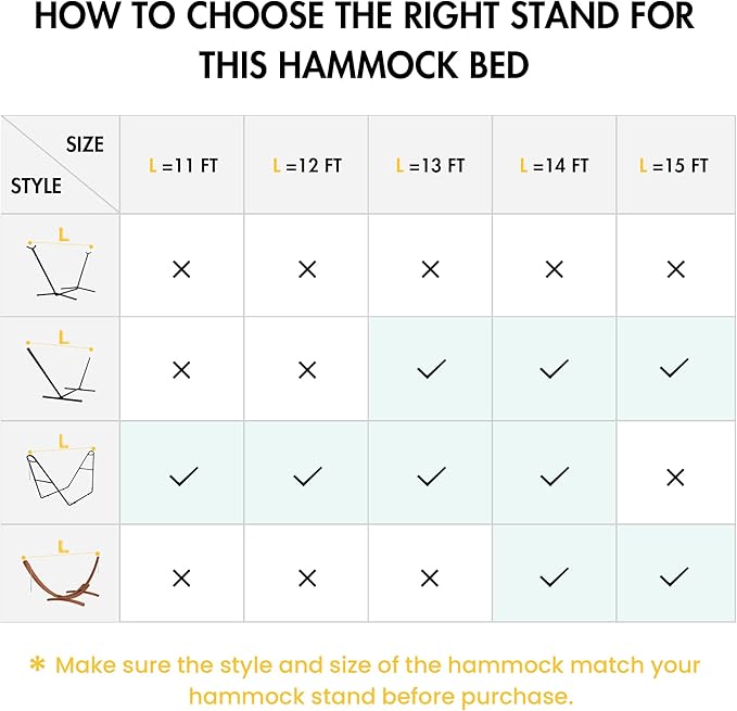 ANOW Rope Hammock Double Hammock with Hardwood Spreader Bar and Carrying Bag, 450 LBS Weight Capacity for Two Person, Natural