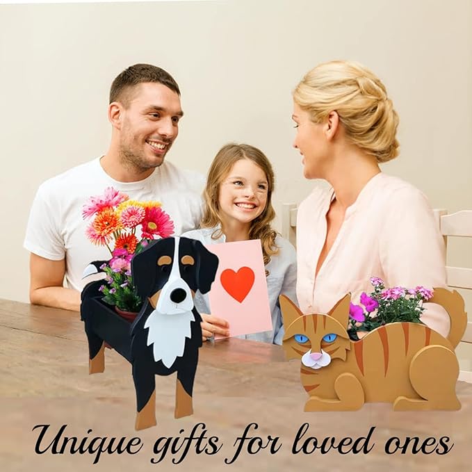 Golden Doodle Dog Planter Plant Pots,Cute Garden Dog Flower Planter,Dog Planters Birthday Gifts for Women,Office,Indoor/Outdoor Decor(9.45 * 7.17 * 13.82in)