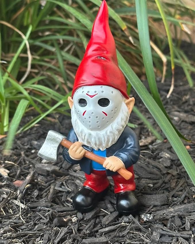 Garden Gnomes Halloween Decorations Gift Christmas Gnome Home Decor Gnome Statue Holding Axe