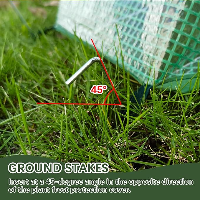 47.2" *14.6" *13.4" Foldable Garden Row Accelerator Plants Cover for Raised Garden Bed, Mini Greenhouse Cover with Two Air Hole and Breathable Mesh, Frost Cover for Plant Vegetable Seedling Protector