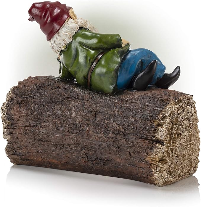 Alpine Corporation 9" Tall Outdoor Garden Gnome and Welcome Sign Yard Statue Decoration, Multicolor