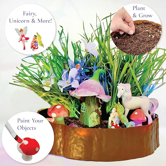 Hapinest DIY Unicorn & Fairy Garden Kit