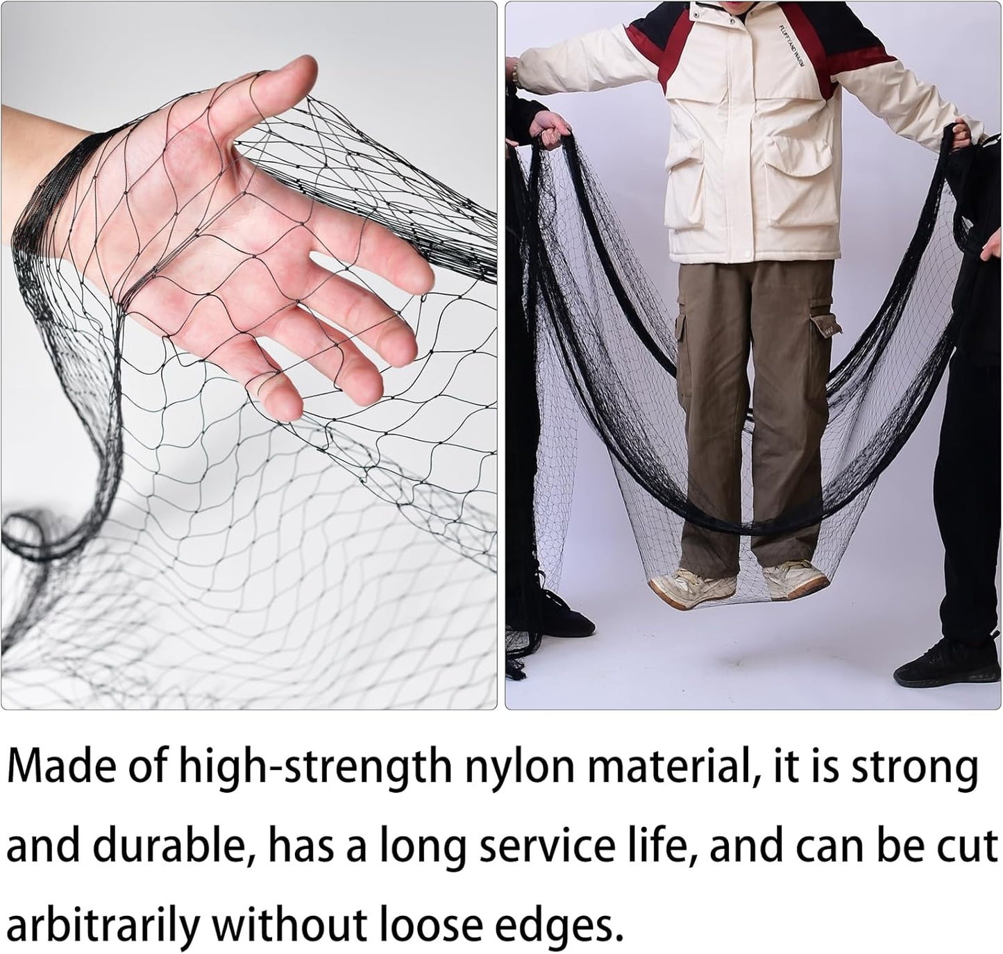 9 x 50 FT Bird Netting for Garden, 1" Square Mesh Size Heavy Duty Nylon Chicken Coop Netting for Blueberry Bushes, Fruit Trees and Vegetable Against Birds, Deer, Squirrels (9X50FT)