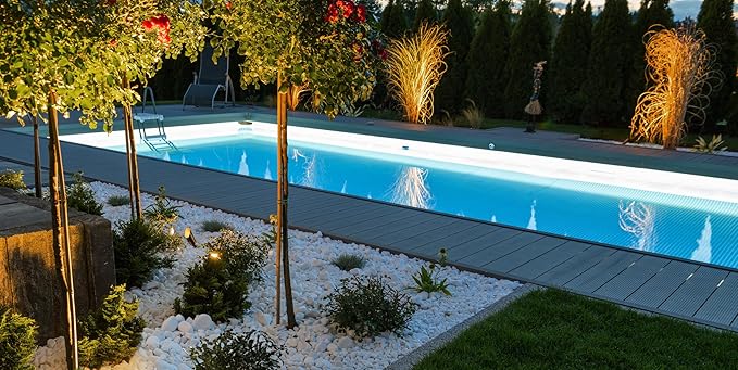 GKOLED Solid Brass Spotlight Low Voltage Landscape Lighting, LED Outdoor Lights for Garden Patio Yard, Directional Up Light with 5W MR16 Bulb, 12V 2700K Warm White