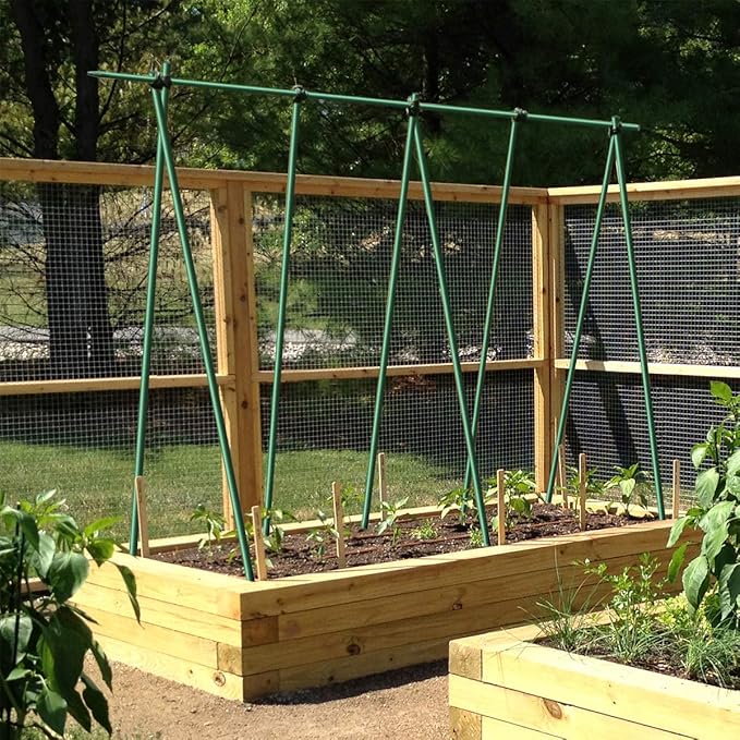 72inch Garden Stakes for Plants Tree Stakes Fence Post Fiberglass Rod 6 Feet, 50 Packs, 3/8-Inch Dia