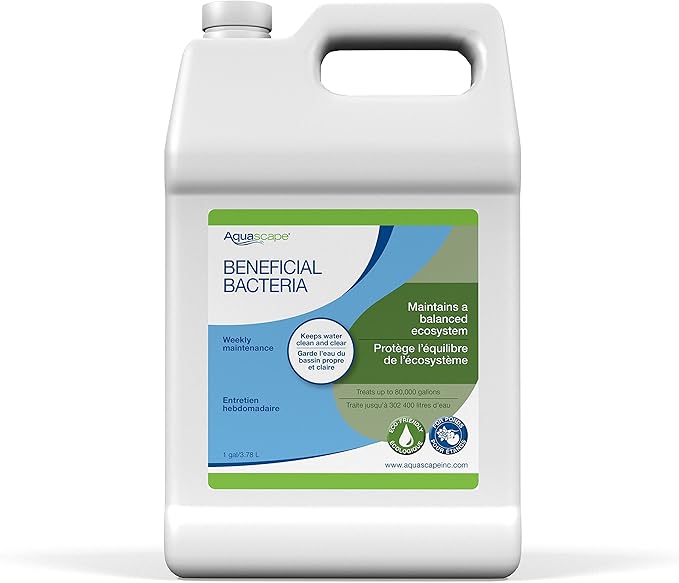 Aquascape Beneficial Bacteria for Pond and Water Features, Liquid, 1-Gallon Bottle | 98885