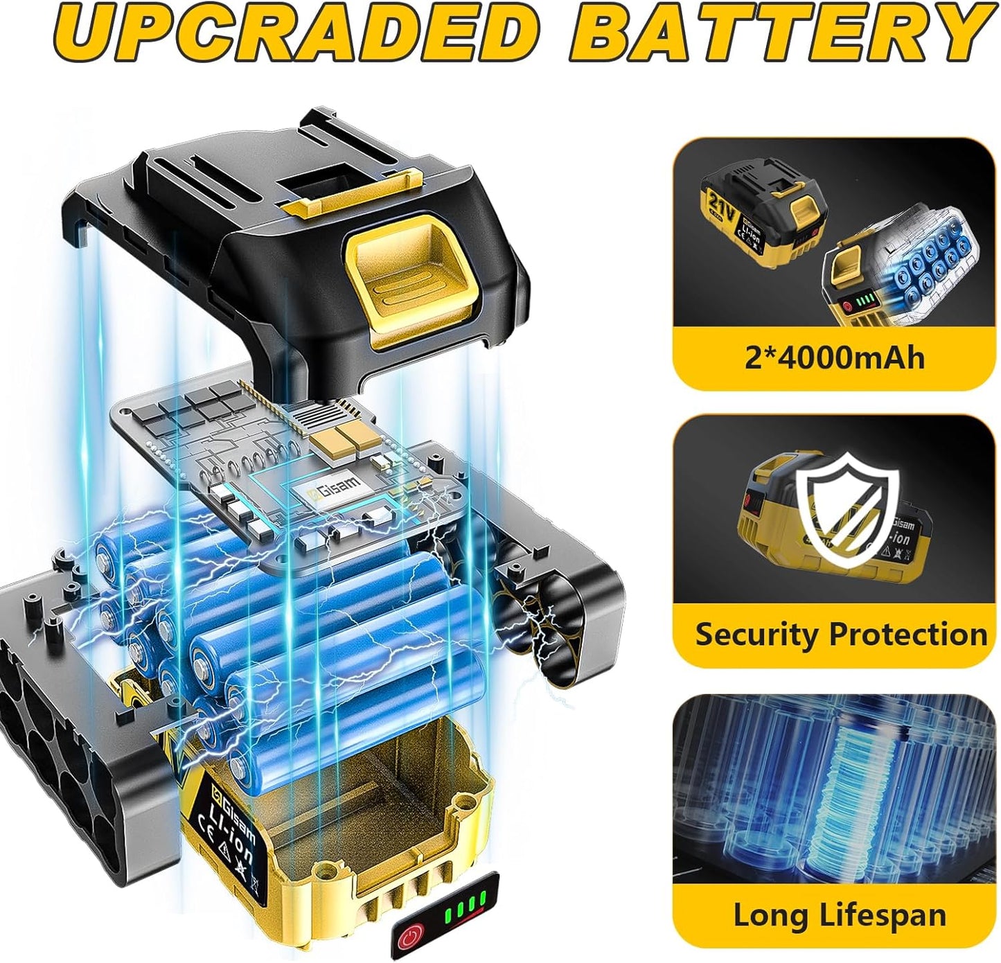 2-in-1 Electric Pole Saws for Tree Trimming,8" Mini Chainsaw Cordless with Extension Pole, 1000W Brushless Motor,Auto Oiling,15.58 FT Max Reach Extension Pole for Outdoors Pruning with 2×Batteries