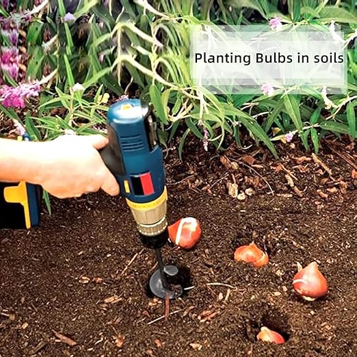 Garden Auger Drill Bit for Planting-1.6x16'' & 3.54x15.7,Ground Earth Spiral Drill Bit for 3/8" Hex Drive Drill, Yard Auger Drill for Bulbs Planting, Hole Digger Flowers,Umbrella Holes,Bedding Digging