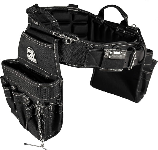 B240 Electrician's Combo with Pro-Comfort Back Support Belt. Heavy Duty Ventilated Work Belt (Small 26-30 inches)