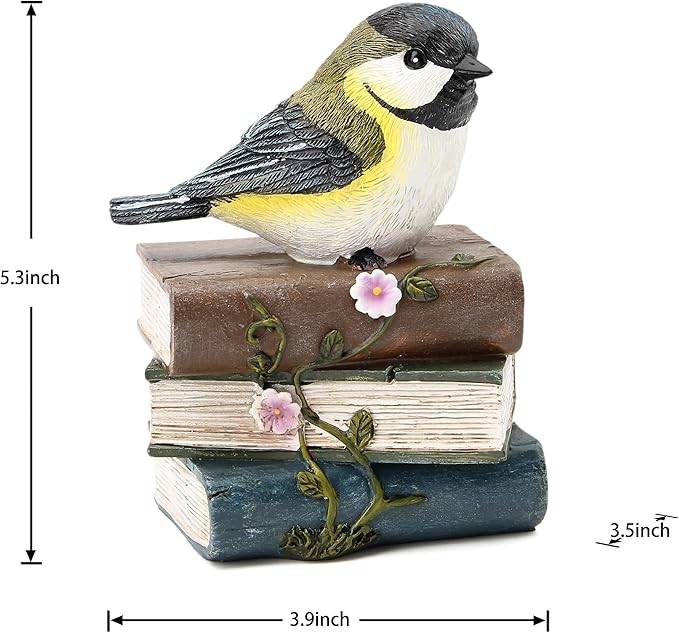 Bird Statue for Garden Decorations,Garden Sculptures & Statues,Animal Bird Figurine for Indoor Outdoor Backyard Yard Porch Patio Lawn Outside Home Shelf Decor Accent,Bird Ornament