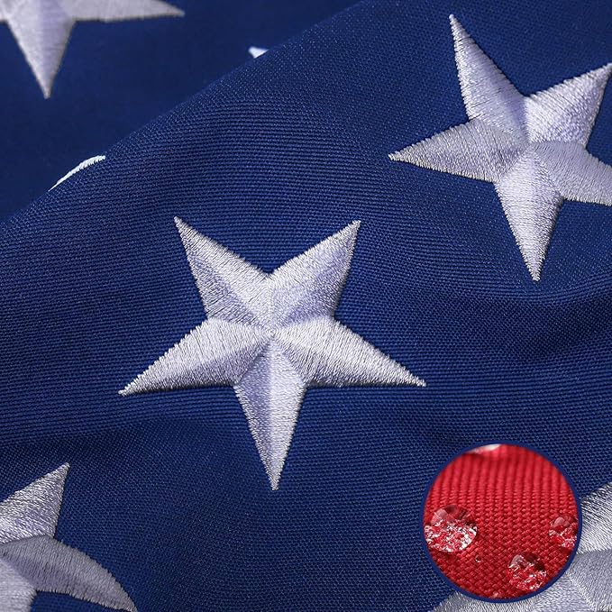 American Flag 3x5 Ft Series，Upgraded Thickened Spun Polyester Fade-Resistant Ultra Durable Tear-Resistant Heavy Duty Flags Heavy Duty, Embroidered Stars, Sewn Stripes, Brass Grommets