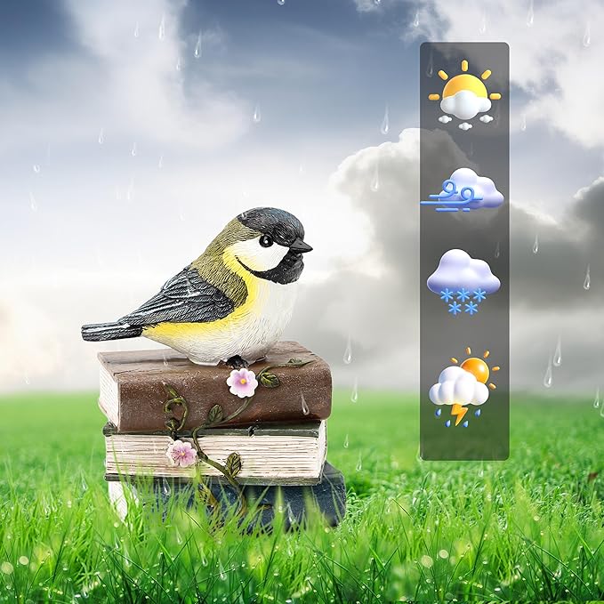 Bird Statue for Garden Decorations,Garden Sculptures & Statues,Animal Bird Figurine for Indoor Outdoor Backyard Yard Porch Patio Lawn Outside Home Shelf Decor Accent,Bird Ornament