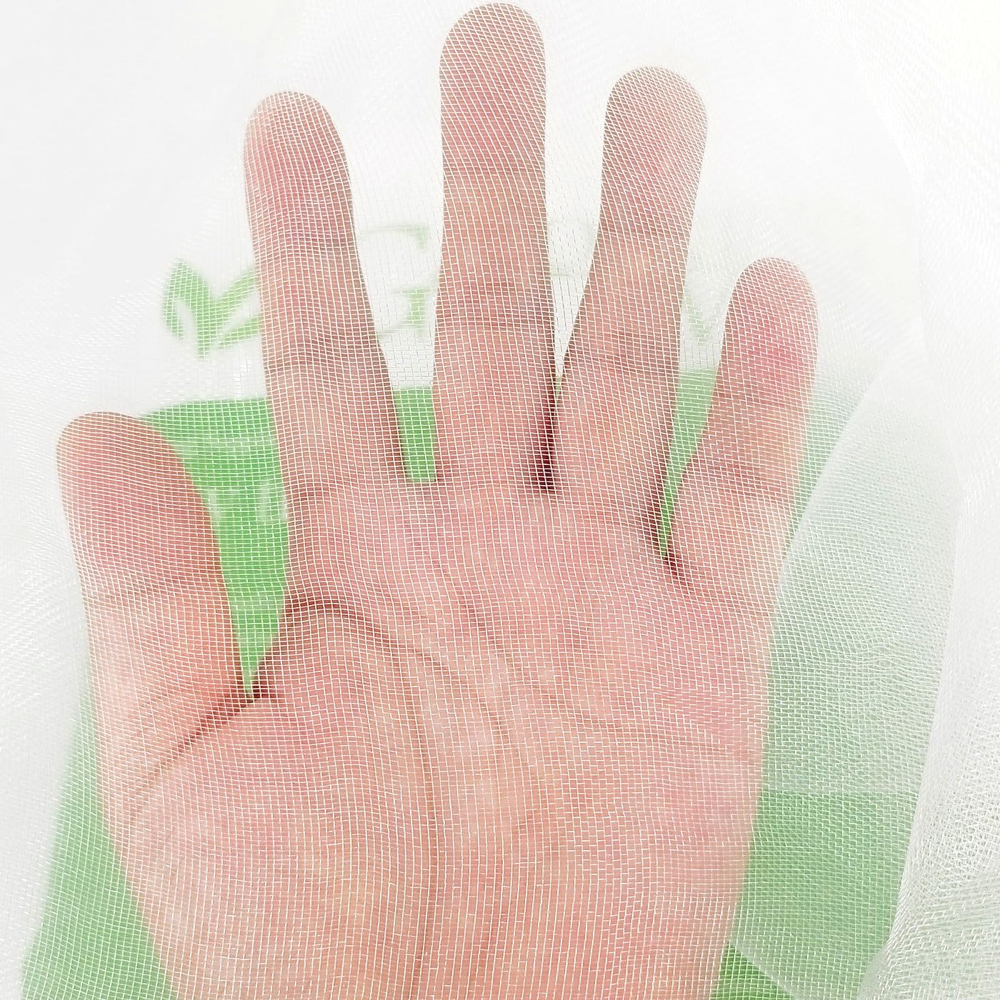 5x10Ft Mosquito Bug Insect Bird Fine Mesh Net Barrier Hunting Blind Garden Screen Netting for Protect Your Plant Fruits Flower