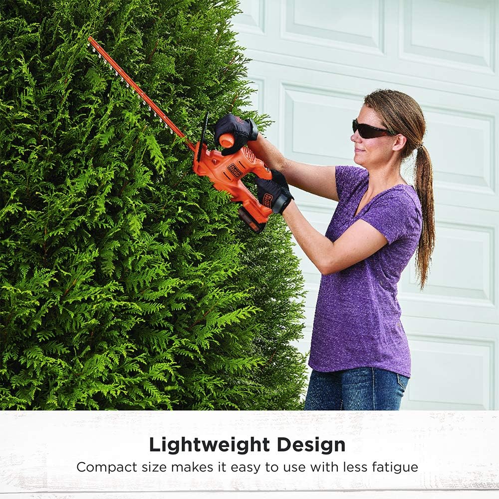 beyond by BLACK+DECKER 20V MAX Hedge Trimmer Kit, 18-Inch (LHT218D1AEV) , Orange