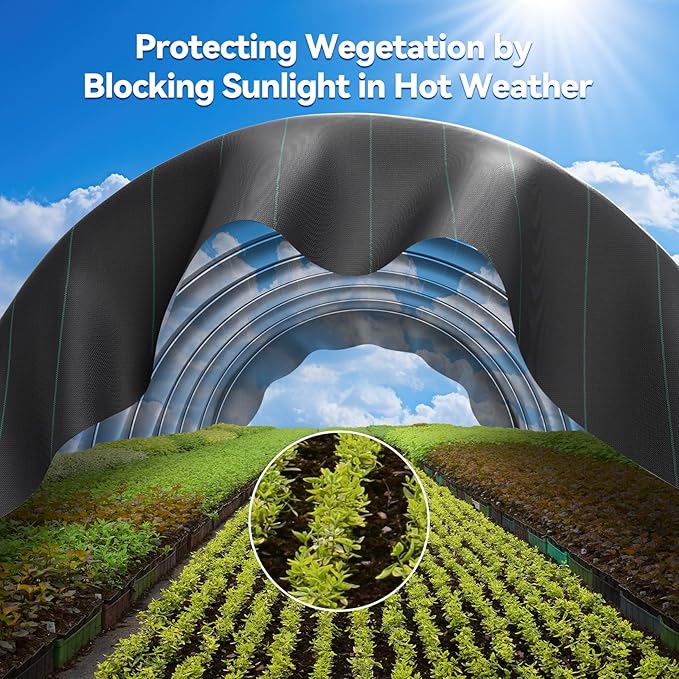 3ftx100ft Weed Barrier Landscape 3.2oz Fabric Heavy Duty, Woven Weed Control Cloth, Woven Geotextile Fabric for Underlayment, Gardening Ground, Commercial Driveway Weed Block Cover Mat