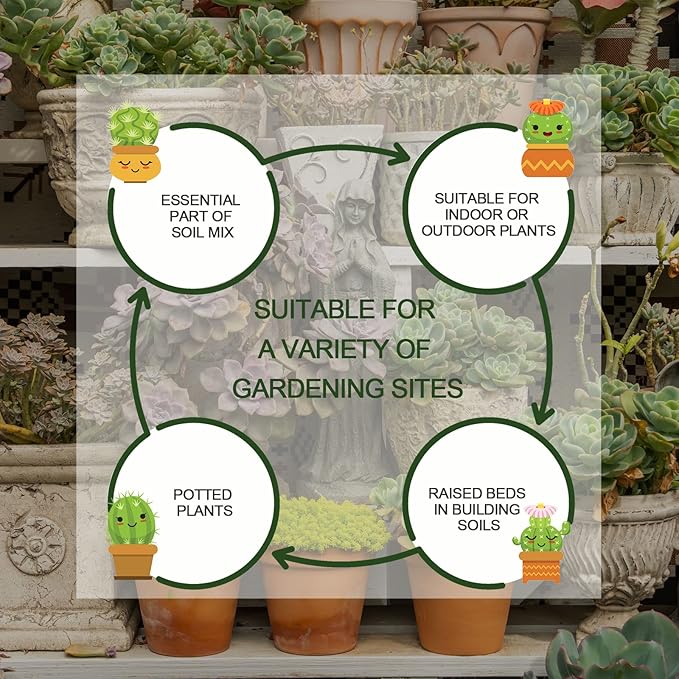 15QT Horticultural Vermiculite Bulk, Organic Vermiculite for Plants, Course Grade Vermiculite for Gardening, for houseplants, for Mushrooms, to Maintain Soil Moisture and Plant Growth(2-4mm)