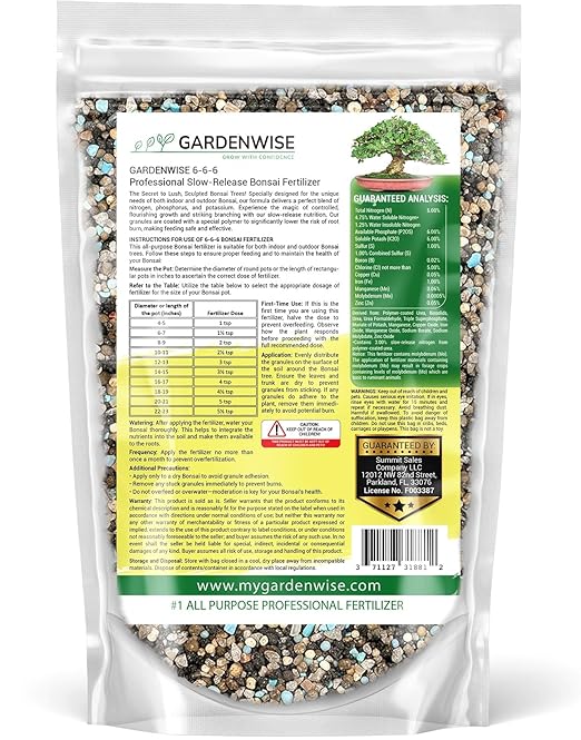 Bonsai Fertilizer Pellets – Slow-Release Bonsai Tree Fertilizer & Food for Compact Growth, Dense Branching & Healthy Roots | Ideal for All Bonsai & Money Tree (16 OZ)