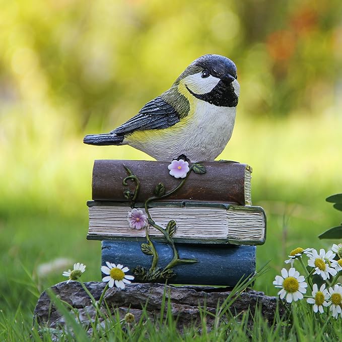 Bird Statue for Garden Decorations,Garden Sculptures & Statues,Animal Bird Figurine for Indoor Outdoor Backyard Yard Porch Patio Lawn Outside Home Shelf Decor Accent,Bird Ornament