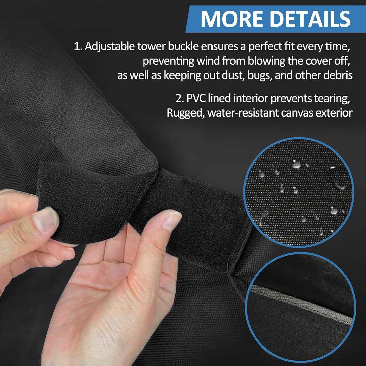 Griddle Cover for Royal Gourmet PD3001 3-Burner Propane Gas Griddle with Collapsible Stand, 600D Heavy Duty Wateproof UV Protected Cover for Scissor Legs Griddle, 44" x 24" x 30"