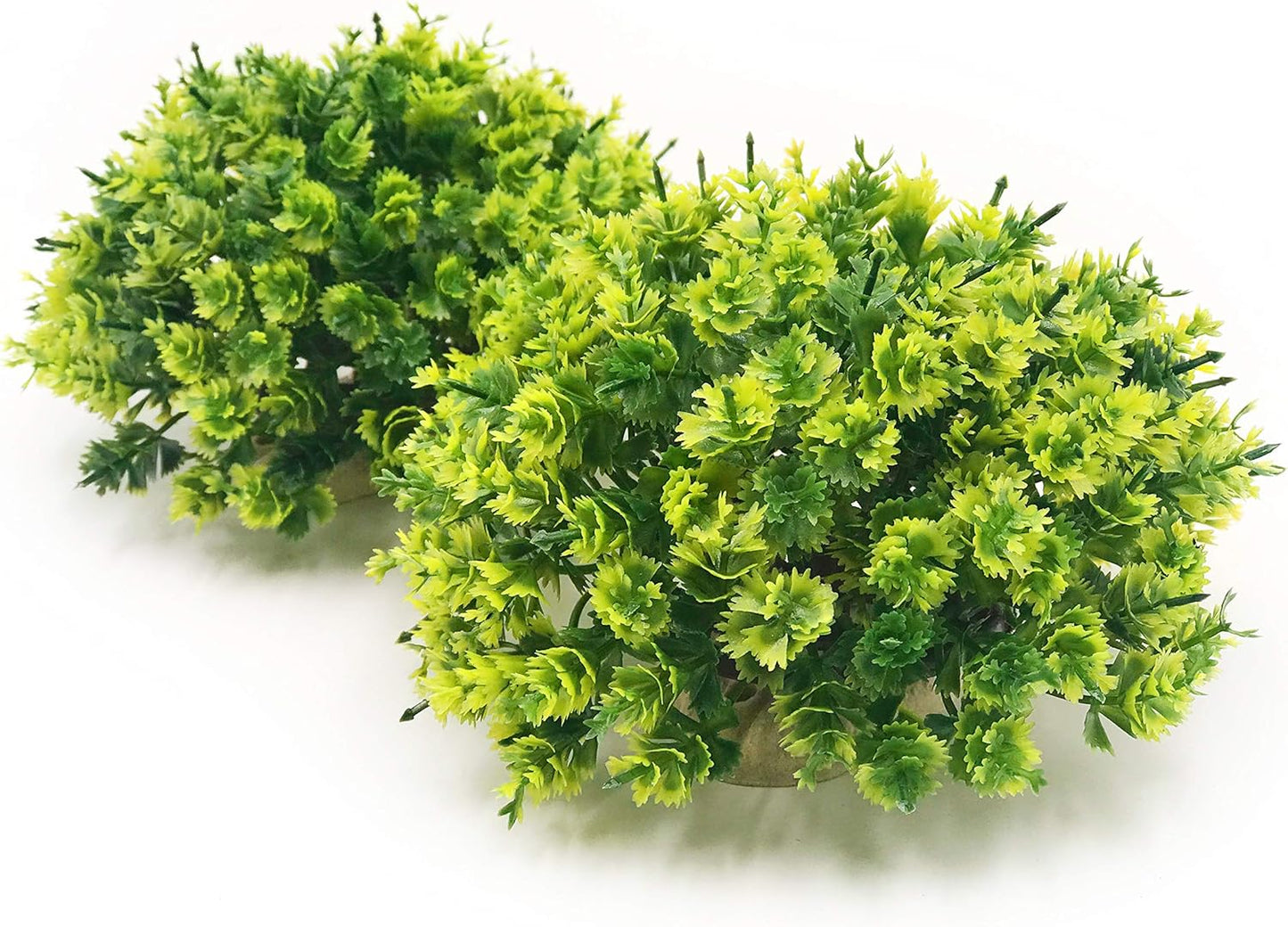 BEGONDIS 2Pcs Aquarium Decorations Fish Tank Artificial Green Water Plants Made of Soft Plastic