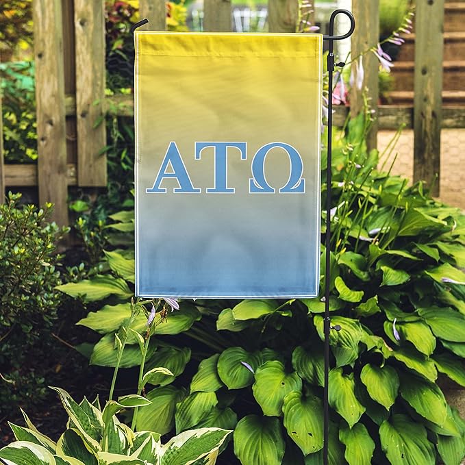 Alpha Tau Omega Licensed Flag Garden Flag Banner Yard Decor Outdoor Decoration (Alpha Tau Omega #1)