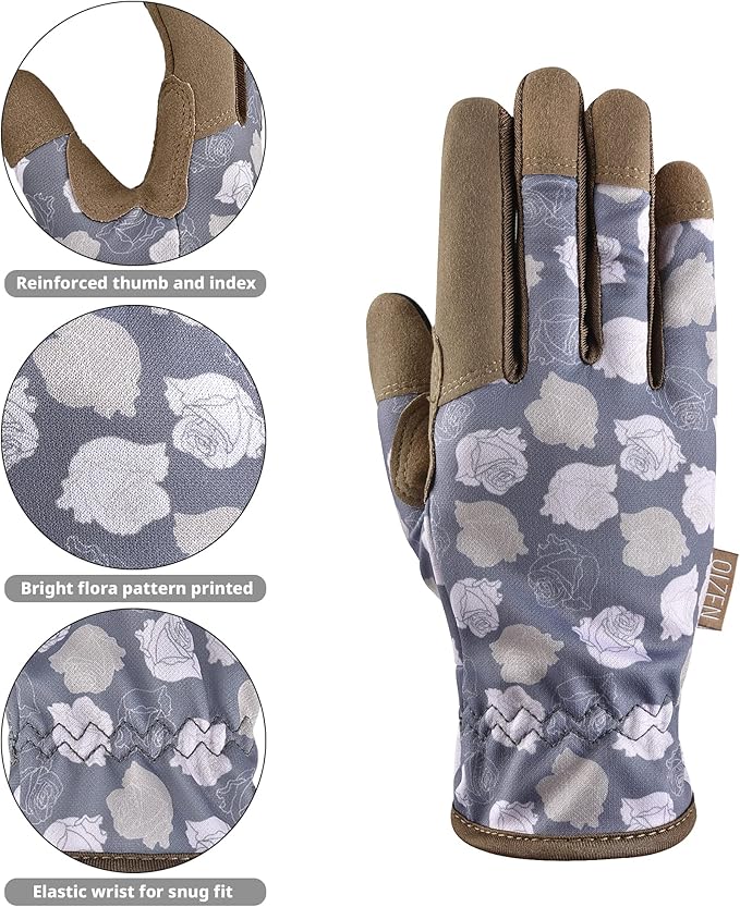 Gardening Gloves for Women and Men, Garden Gloves with Touch Screen, Thorn Proof Puncture Resistant Working Gloves, Gardening Gifts for Women, Size Small