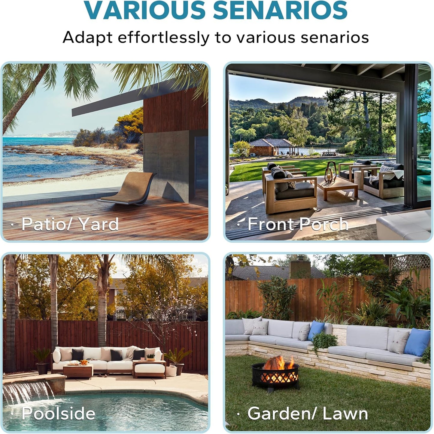 55" Outdoor Loveseat Wicker 2-seat Sofa with Removable Cushions, Conversation Patio Furniture, PE Rattan Couch, Steel Frame Couch with Cushions for Backyard, Deck (Navy Blue)