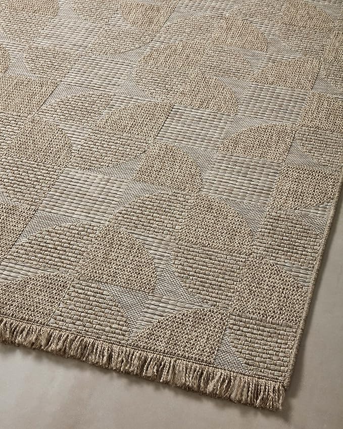 Loloi Dawn Collection Indoor/Outdoor DAW-08 Beige 7'-8" x 10' Area Rug